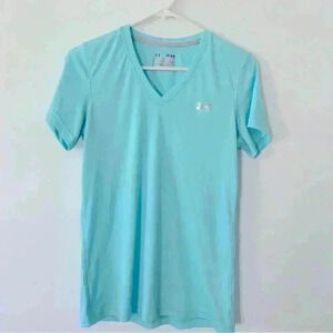 Under Armor Heat Gear Semi-Fitted V-Neck Short Sleeve Women’s Med